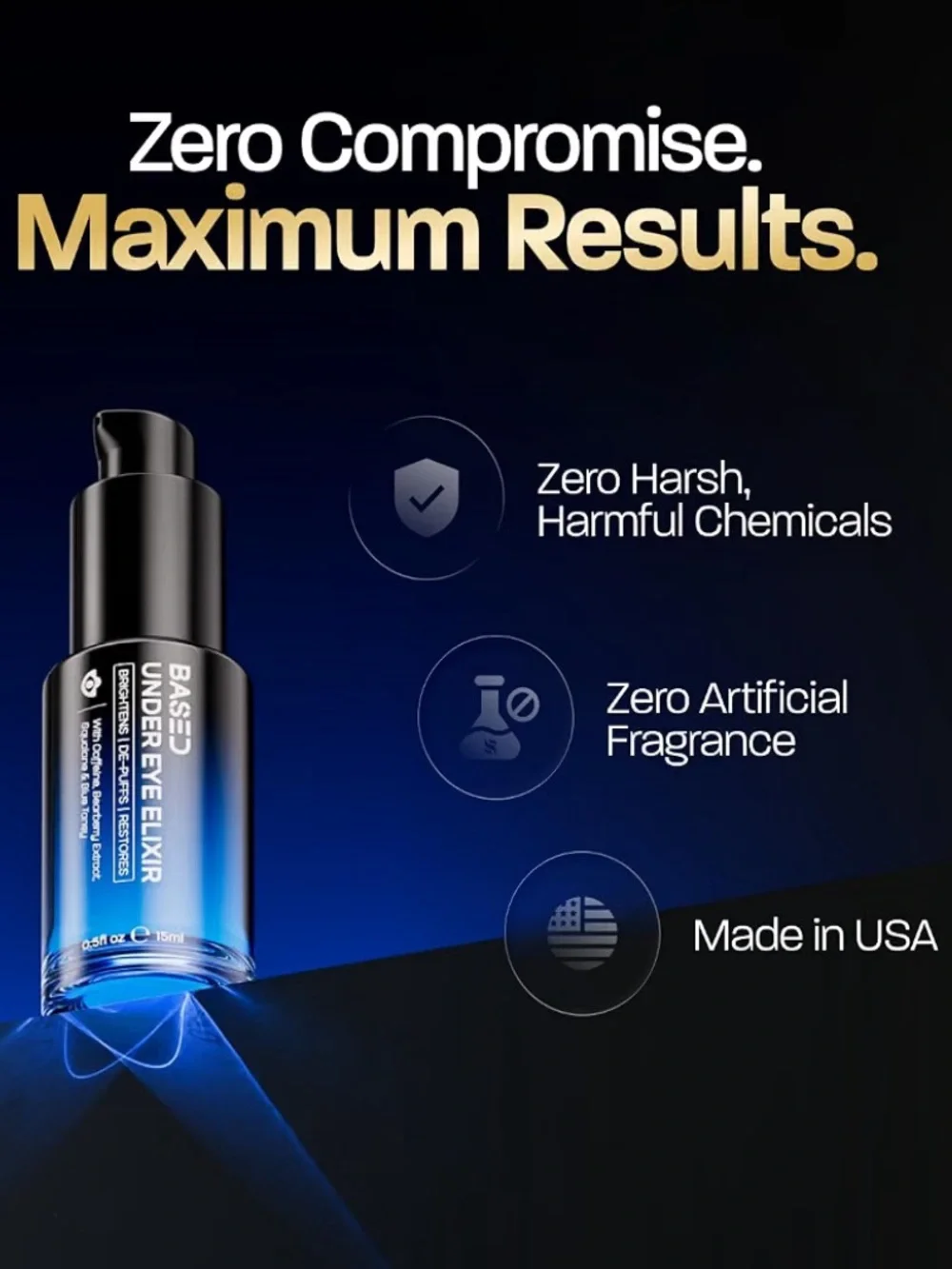 BASED Under Eye Elixir, Hydrating & Refreshing Formula, Simple. Effective Eye